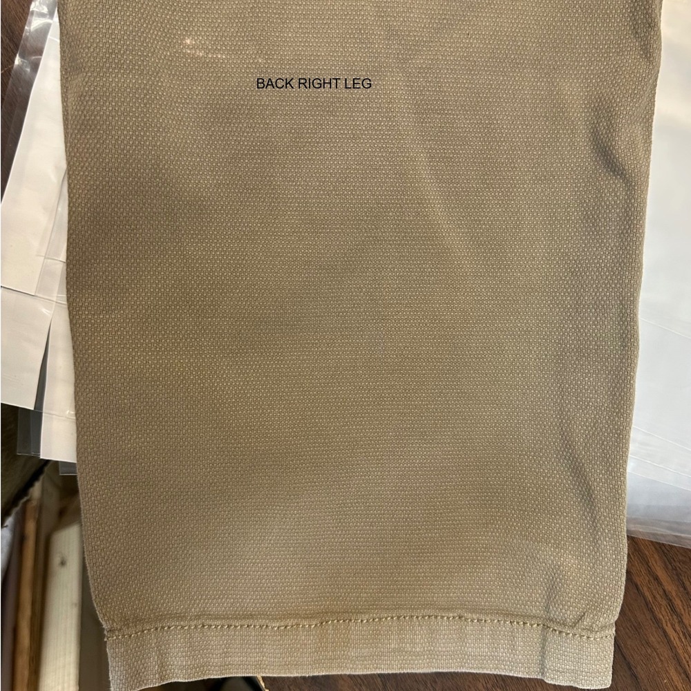 Halsey 44 Textured Dobby Pants Mens 34 Taupe Brown Good 5-Pocket Trousers - Picture 8 of 11